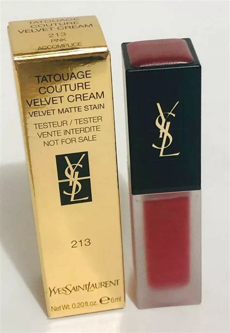 ysl 213 pink accomplice|Tatouage Couture Velvet Cream Liquid Lipstick .